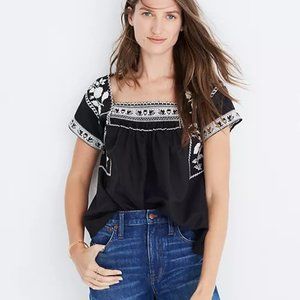 Madewell Embroidered Wildfield Top